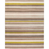 Loomed Olive Madison Square Wool Area Rug - 8' x 10'