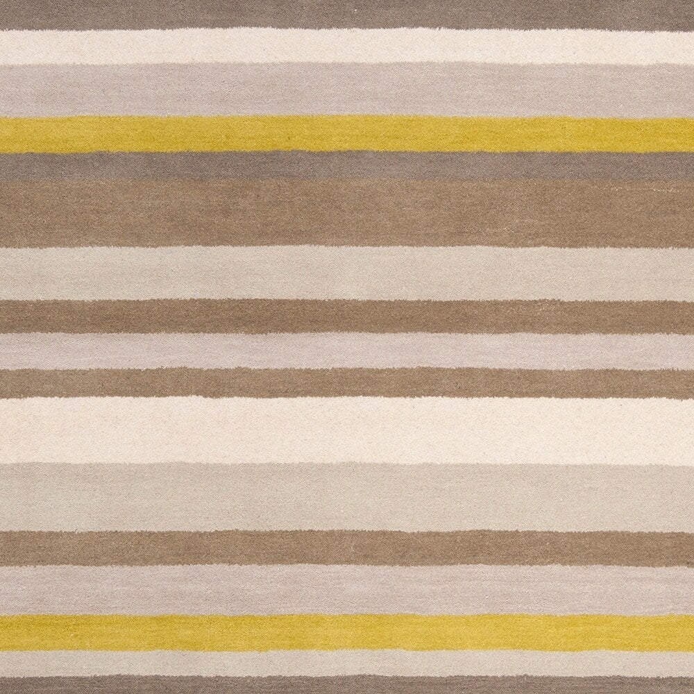 Loomed Olive Madison Square Wool Area Rug - 8' x 10'