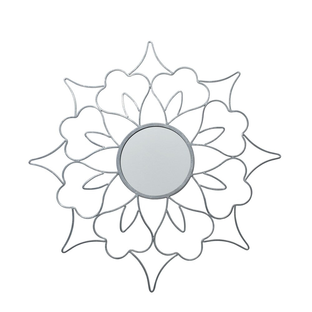 Lorcan Flower Wall Mirror by Christopher Knight Home