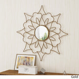 Lorcan Flower Wall Mirror by Christopher Knight Home