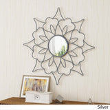 Lorcan Flower Wall Mirror by Christopher Knight Home