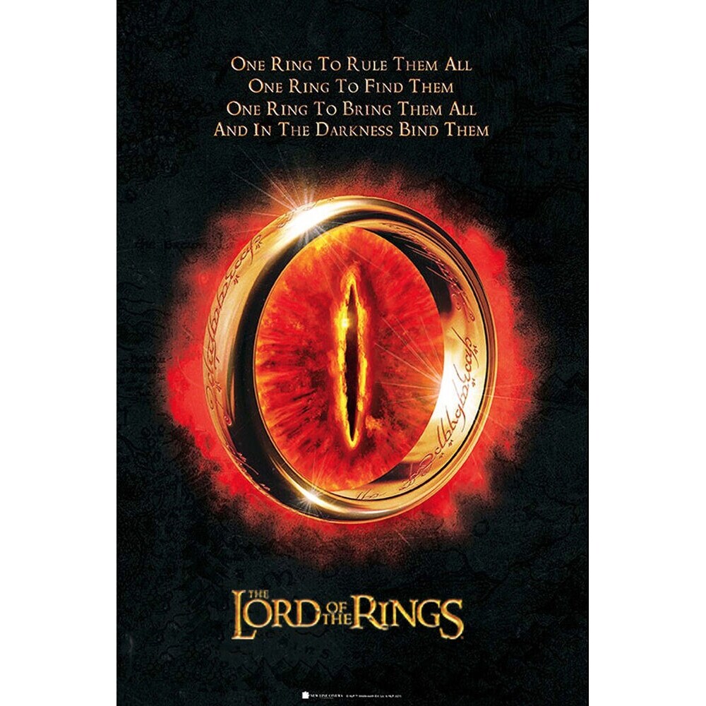 Lord of the Rings - The One Ring Art Poster - 24 x 36 Inch