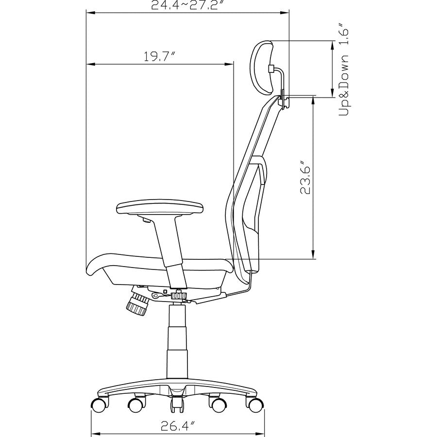 Lorell ErgoMesh Series High-Back Mesh Chair