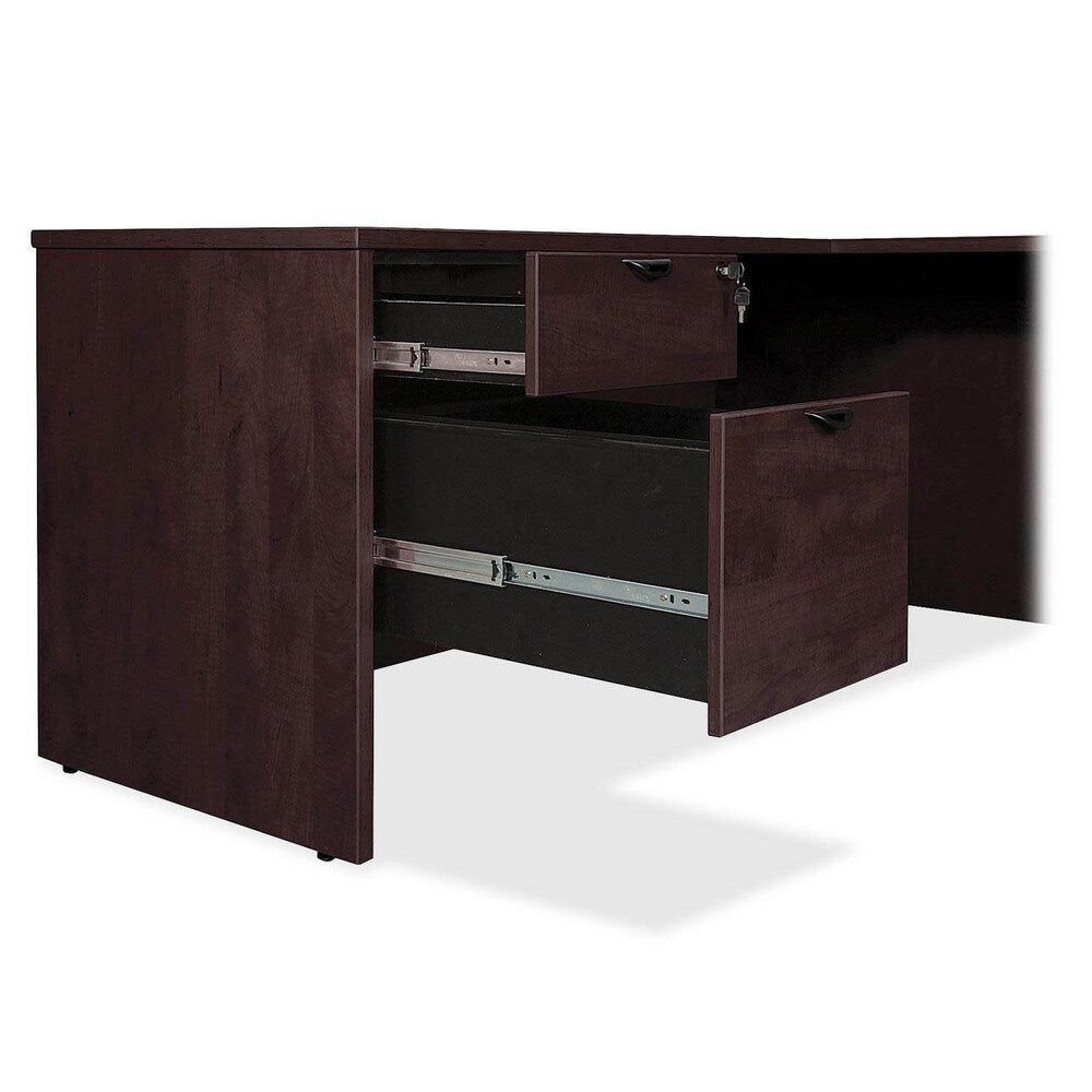 Lorell Prominence 79000 Series Espresso Pedestal Desk