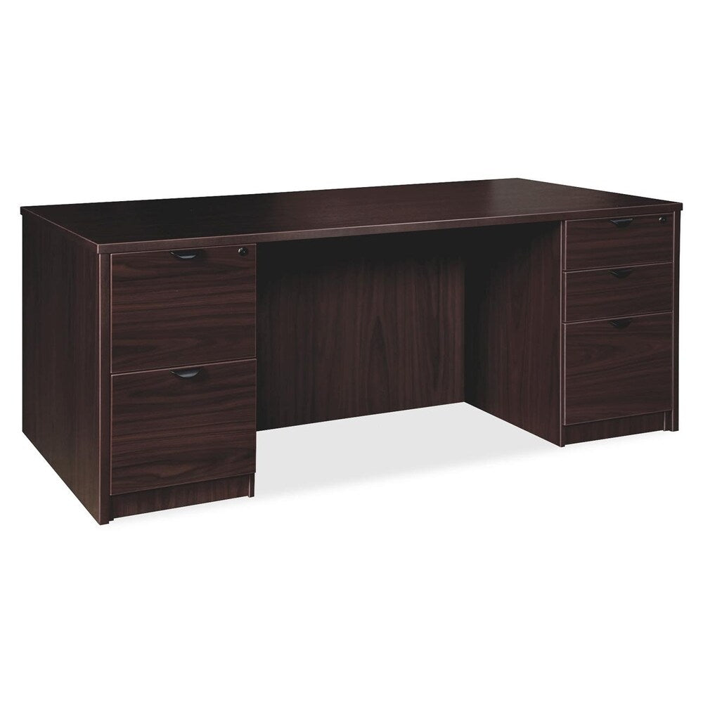 Lorell Prominence 79000 Series Espresso Pedestal Desk