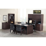 Lorell Prominence 79000 Series Espresso Pedestal Desk