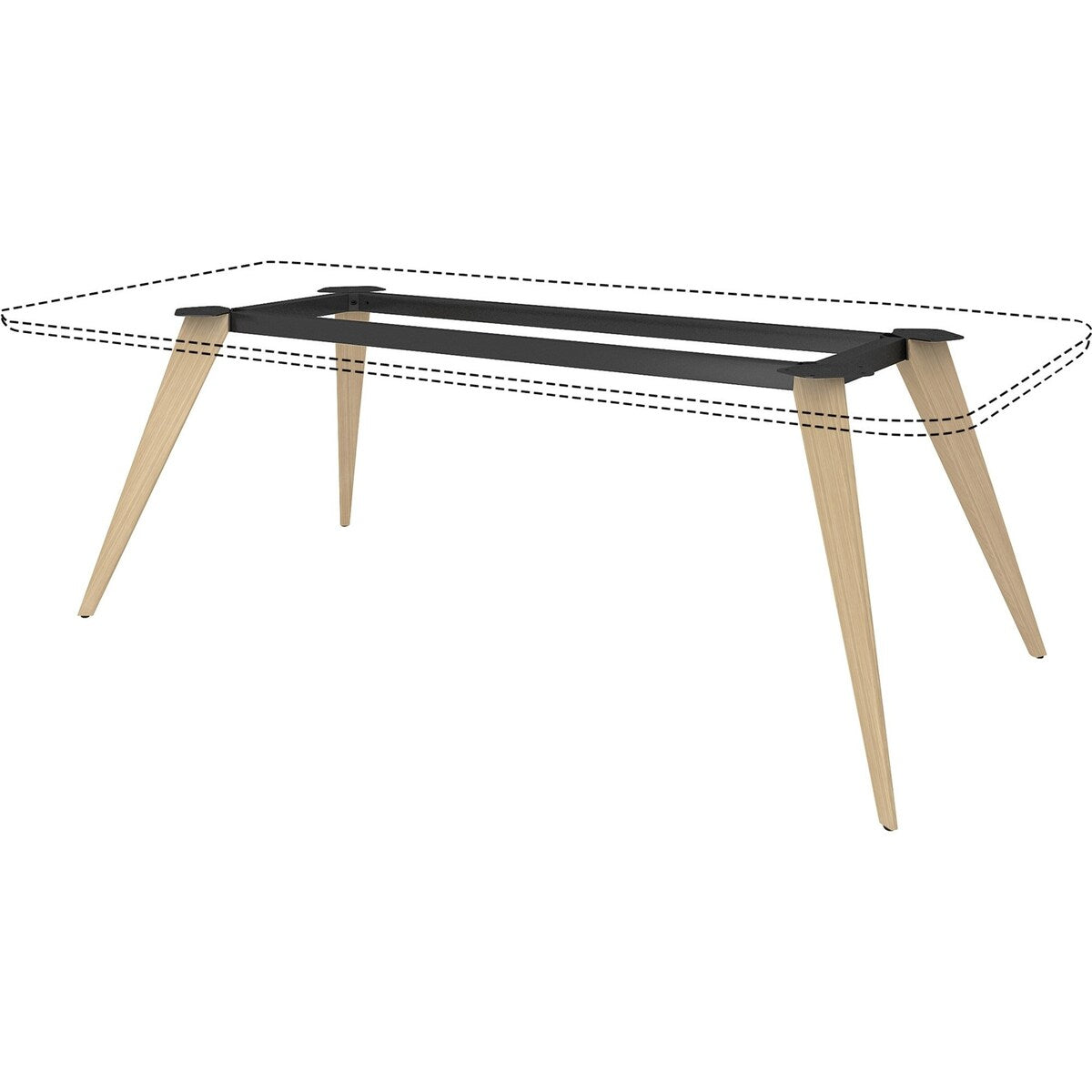 Lorell Wood Base for 72"W Rectangular Conference Table