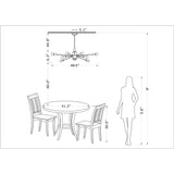 Lorena Sputnik 11-Light Chandelier in Black and Gold Finish