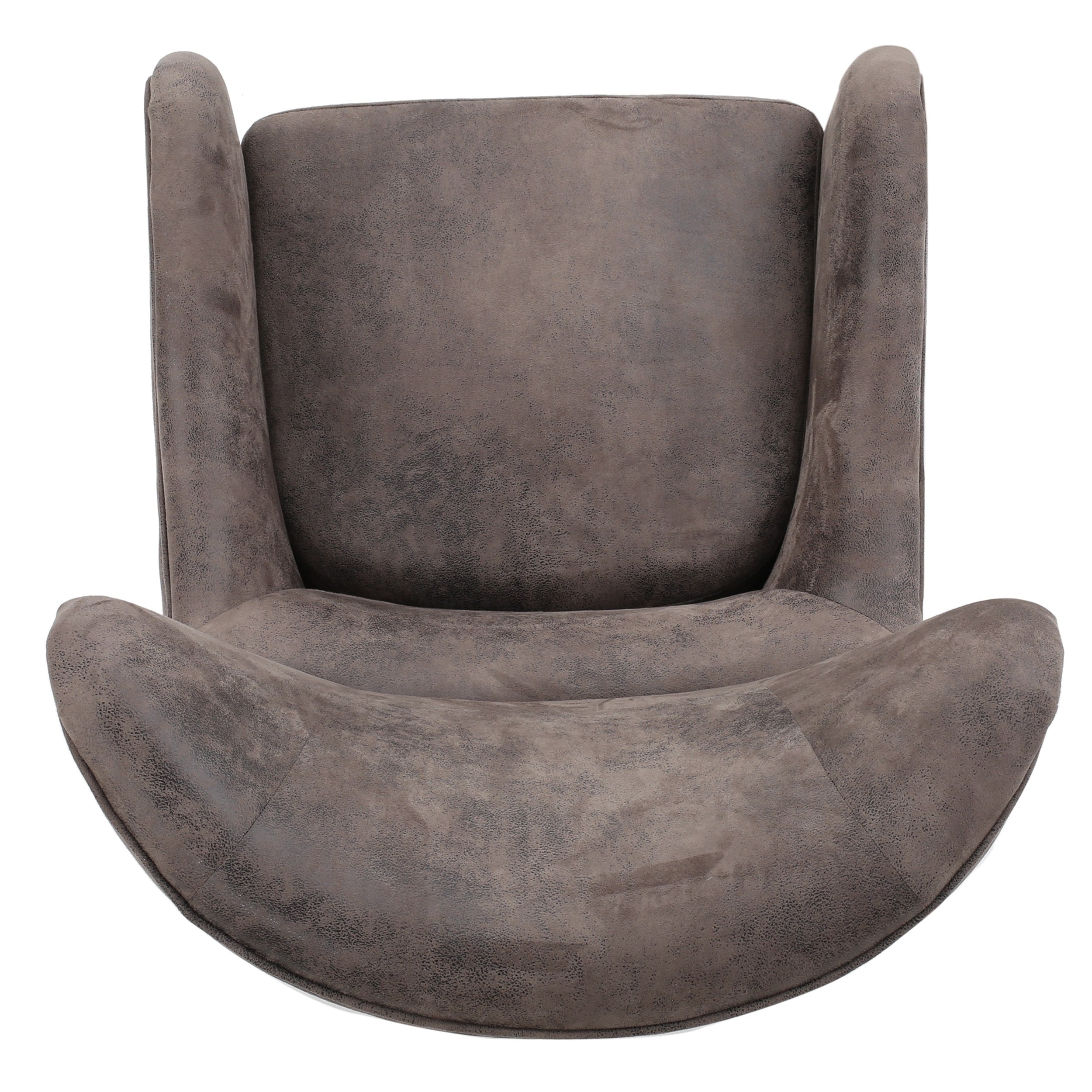Lorenzo microfiber wingback club chair by christopher knight home hotsell