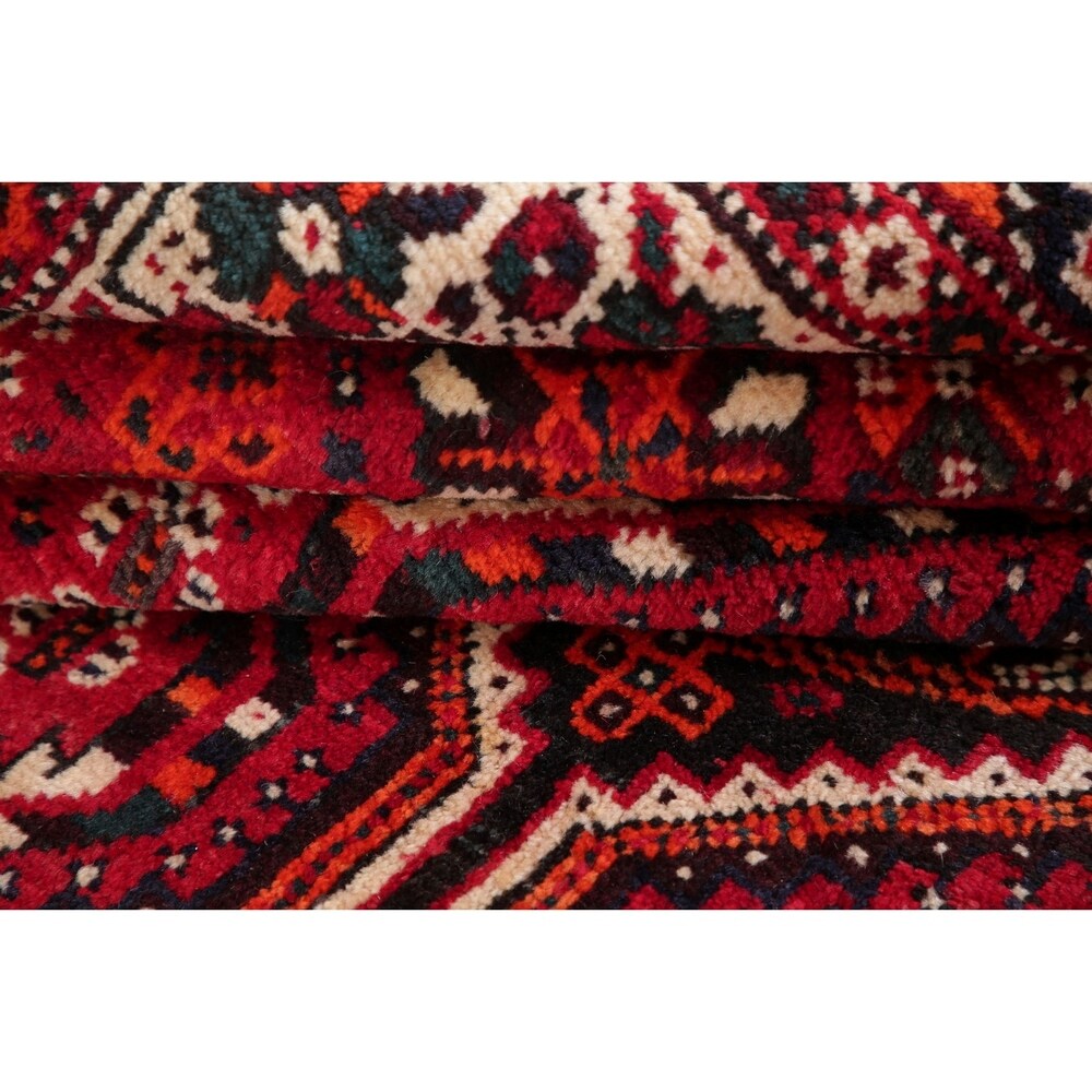 Lori Oriental Tribal Vinatge Hand Knotted Wool Persian Area Rug - 9'9" x 6'11"