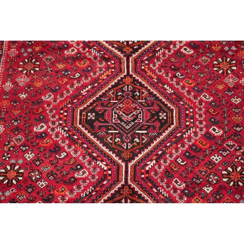 Lori Oriental Tribal Vinatge Hand Knotted Wool Persian Area Rug - 9'9" x 6'11"