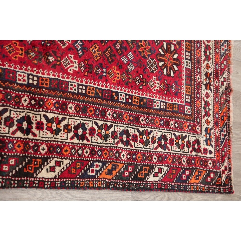 Lori Oriental Tribal Vinatge Hand Knotted Wool Persian Area Rug - 9'9" x 6'11"