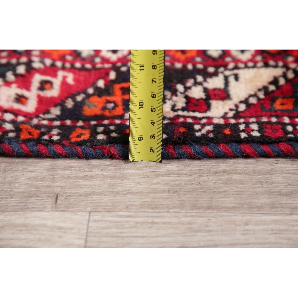 Lori Oriental Tribal Vinatge Hand Knotted Wool Persian Area Rug - 9'9" x 6'11"