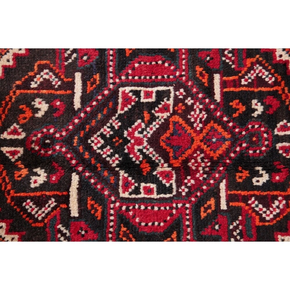 Lori Oriental Tribal Vinatge Hand Knotted Wool Persian Area Rug - 9'9" x 6'11"