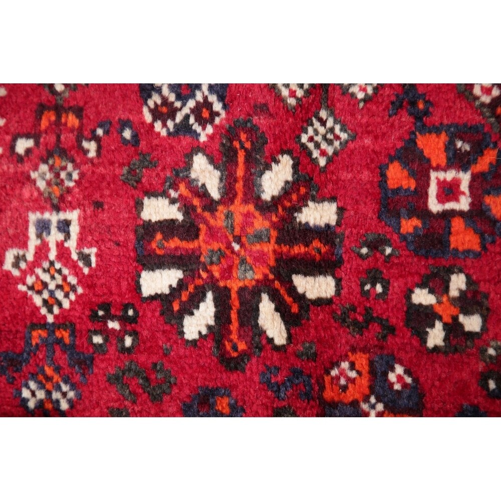 Lori Oriental Tribal Vinatge Hand Knotted Wool Persian Area Rug - 9'9" x 6'11"