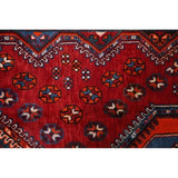 Lori Shiraz Hand Knotted Vintage Persian Area Rug Geometric Carpet - 8'0" x 5'0"