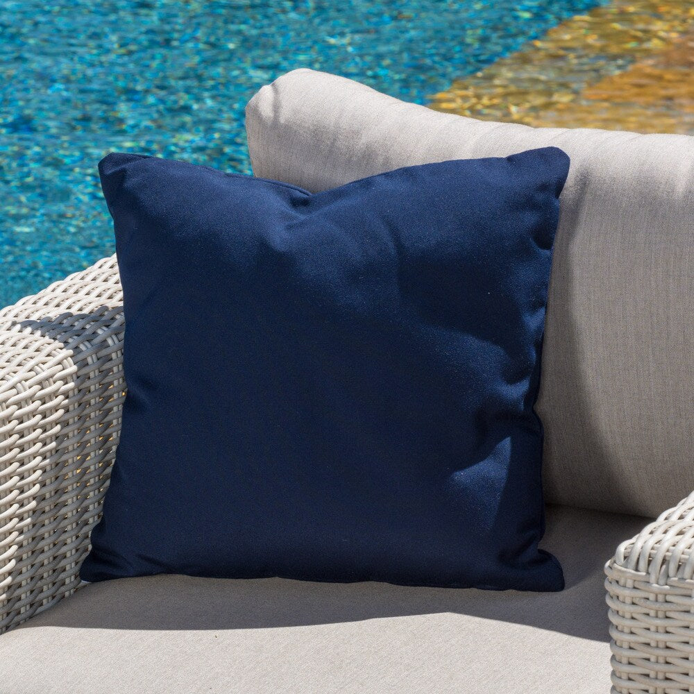 Lorie Canvas Sunbrella Throw Pillow by Christopher Knight Home