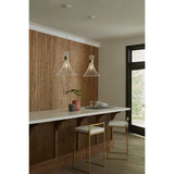 Lorin Collection One-Light Mid-Century Modern Satin White Metal Pendant Light - 18 in x 18 in x 16 in