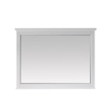Lorna 48 Inch Rectangular Bathroom/Vanity Framed Wall Mirror In White - 48 inches
