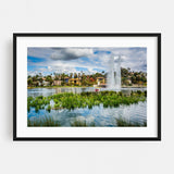 Los Angeles California Echo Park Lake Photography Art Print/Poster