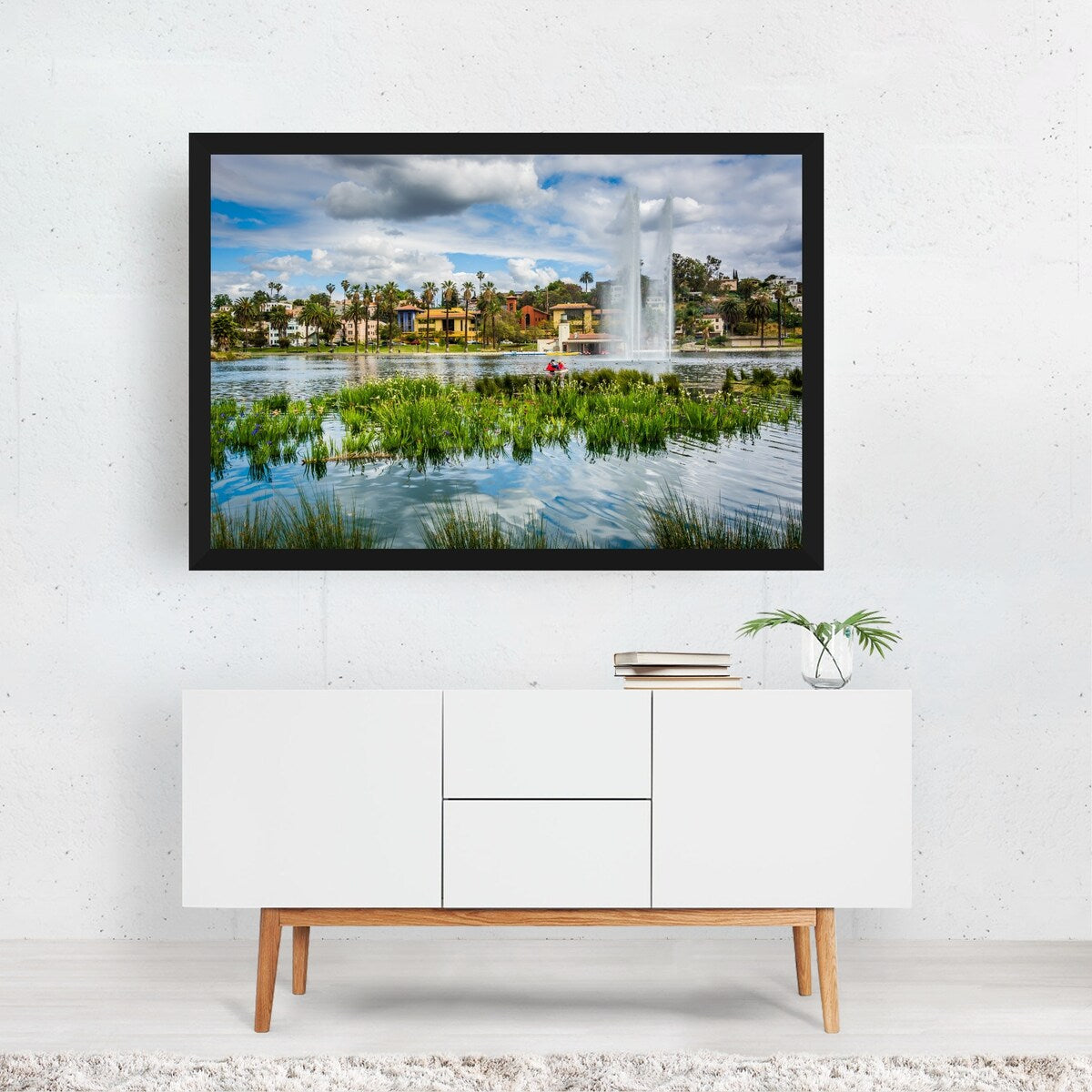 Los Angeles California Echo Park Lake Photography Art Print/Poster