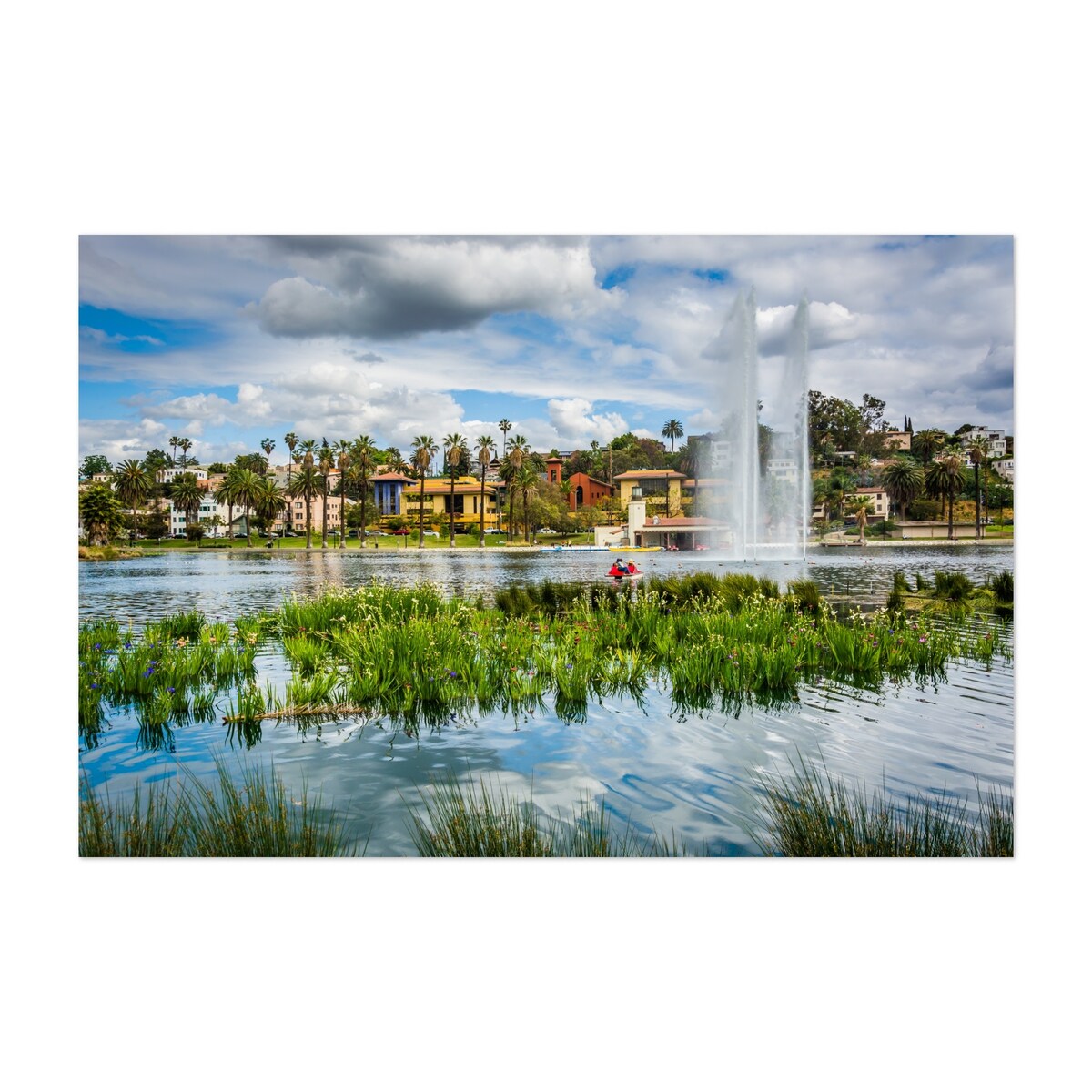 Los Angeles California Echo Park Lake Photography Art Print/Poster