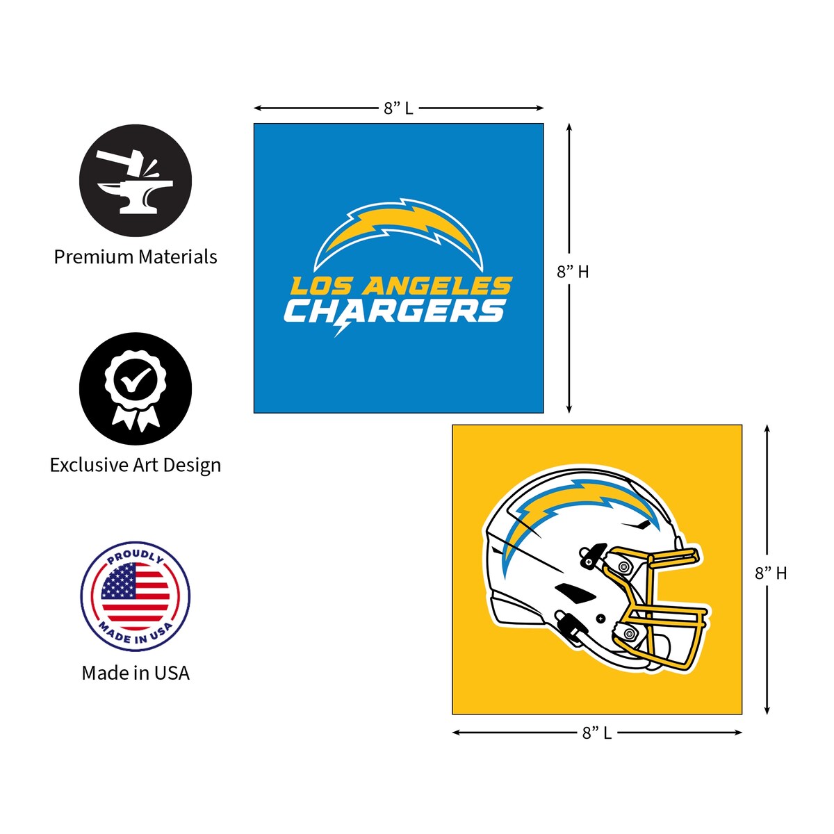 Los Angeles Chargers Foam Core Wall Decor