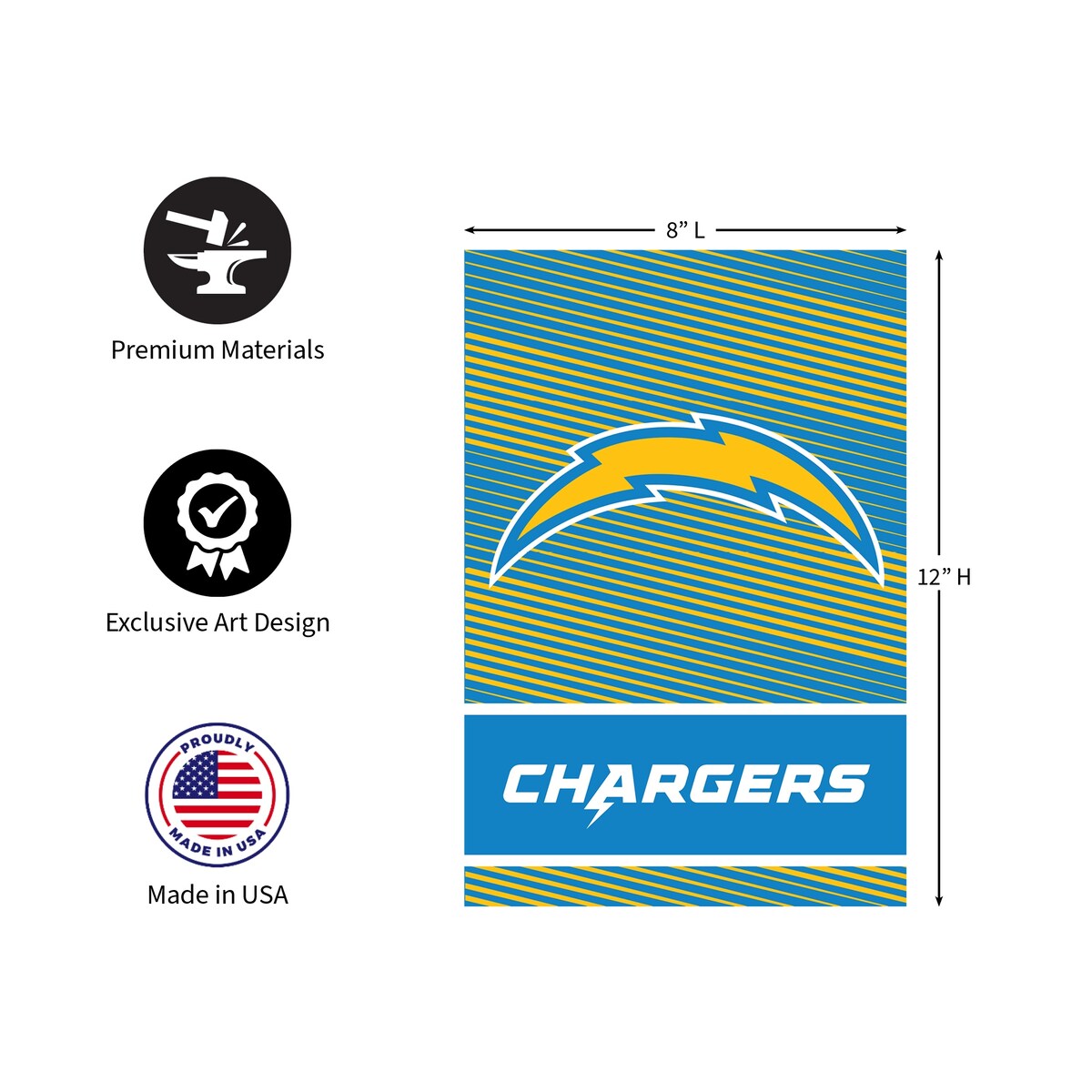 Los Angeles Chargers Foam Core Wall Decor