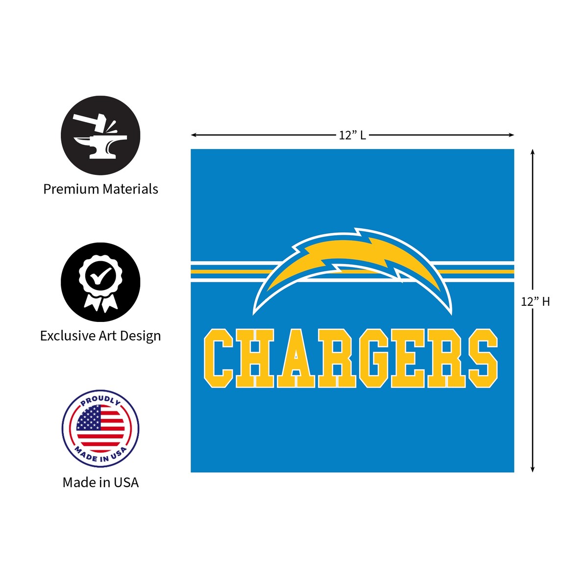 Los Angeles Chargers Foam Core Wall Decor