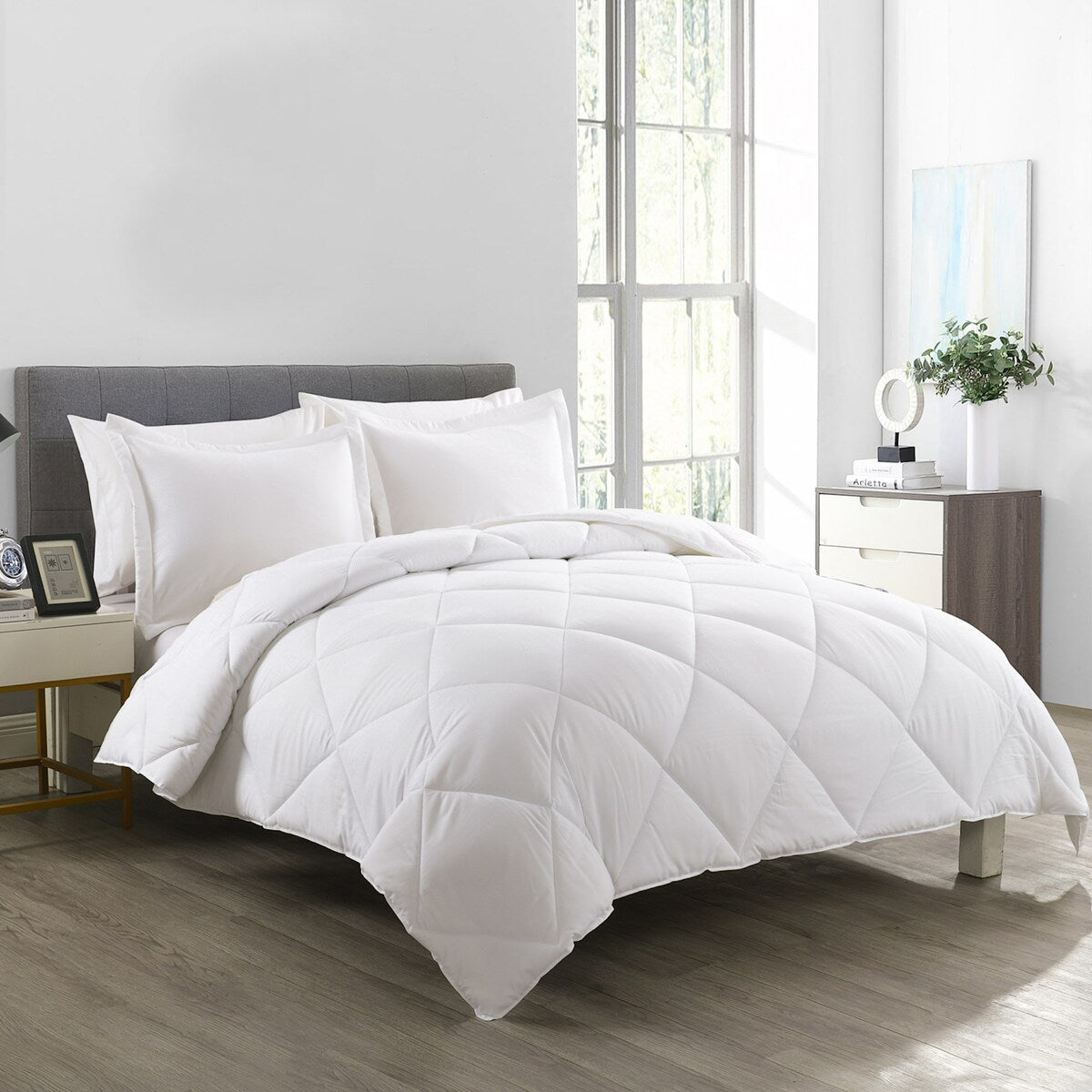 Stayclean Bacteria Inhibiting Diamond Stitch Comforter Set