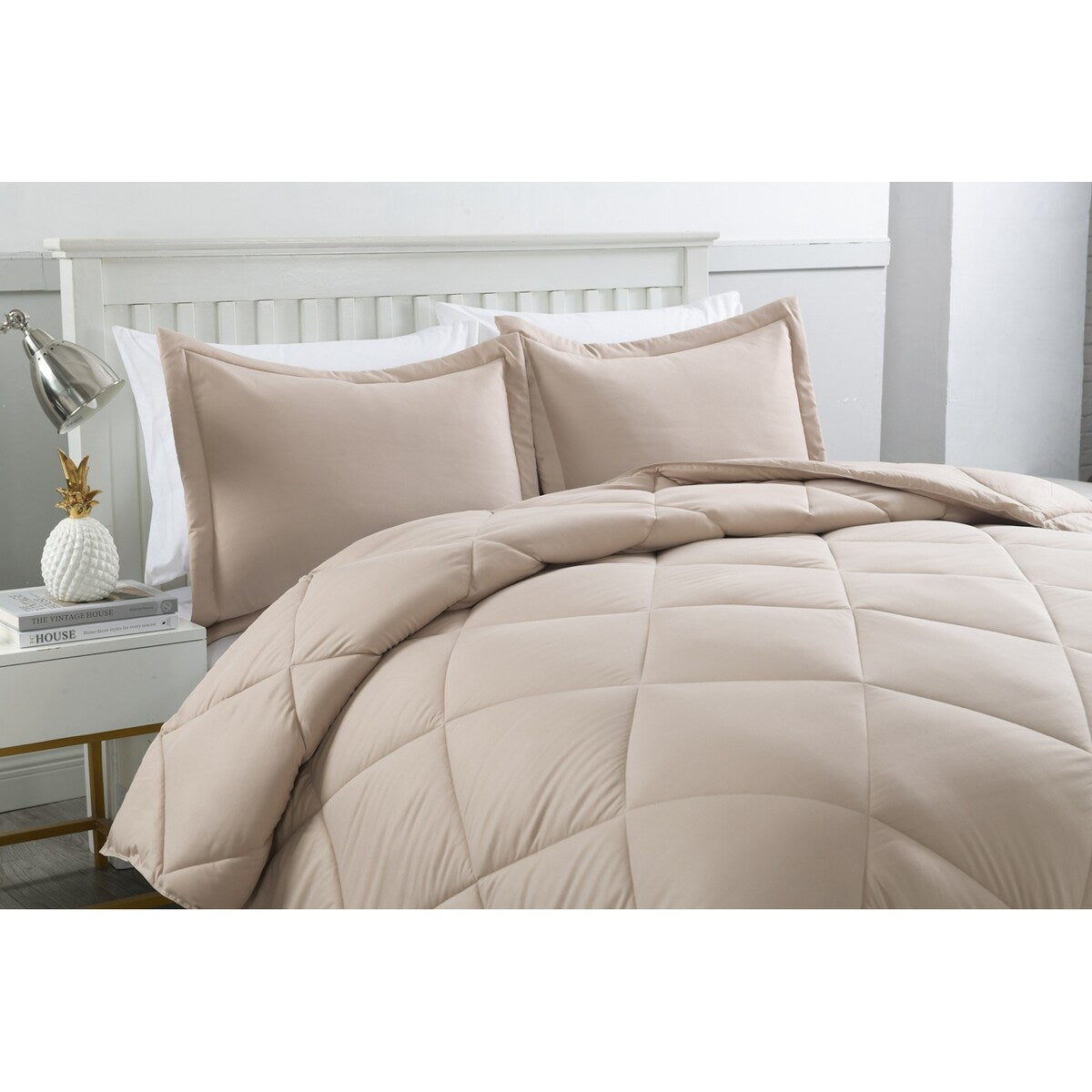 Stayclean Bacteria Inhibiting Diamond Stitch Comforter Set