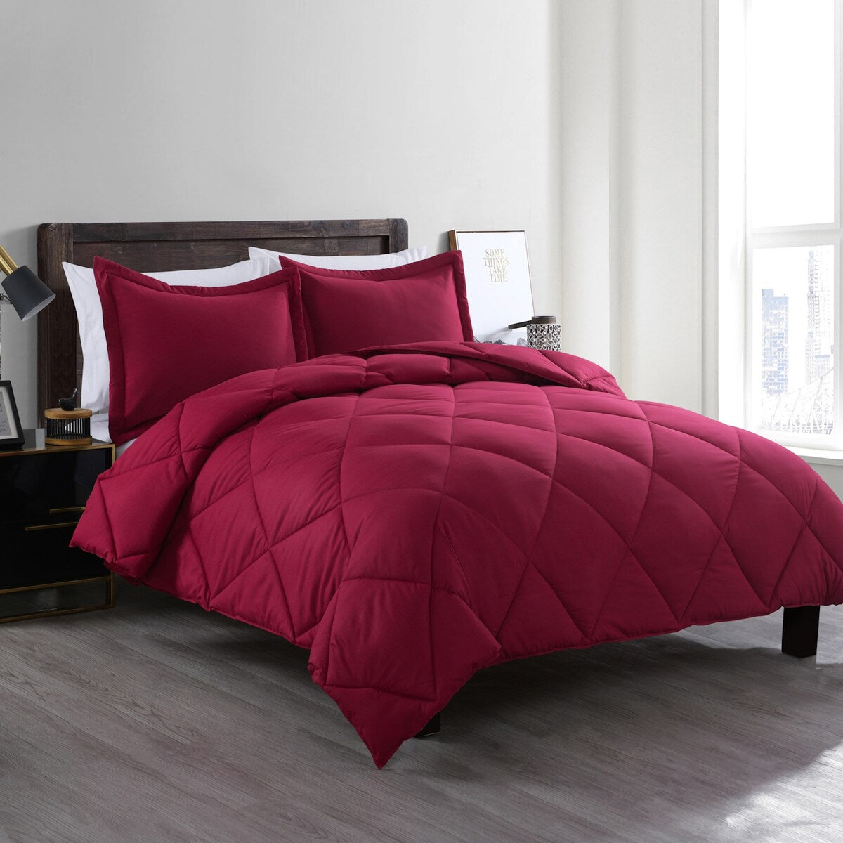Stayclean Bacteria Inhibiting Diamond Stitch Comforter Set