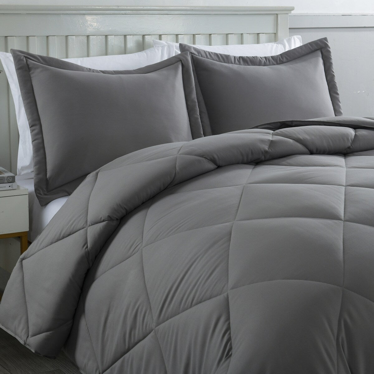 Stayclean Bacteria Inhibiting Diamond Stitch Comforter Set