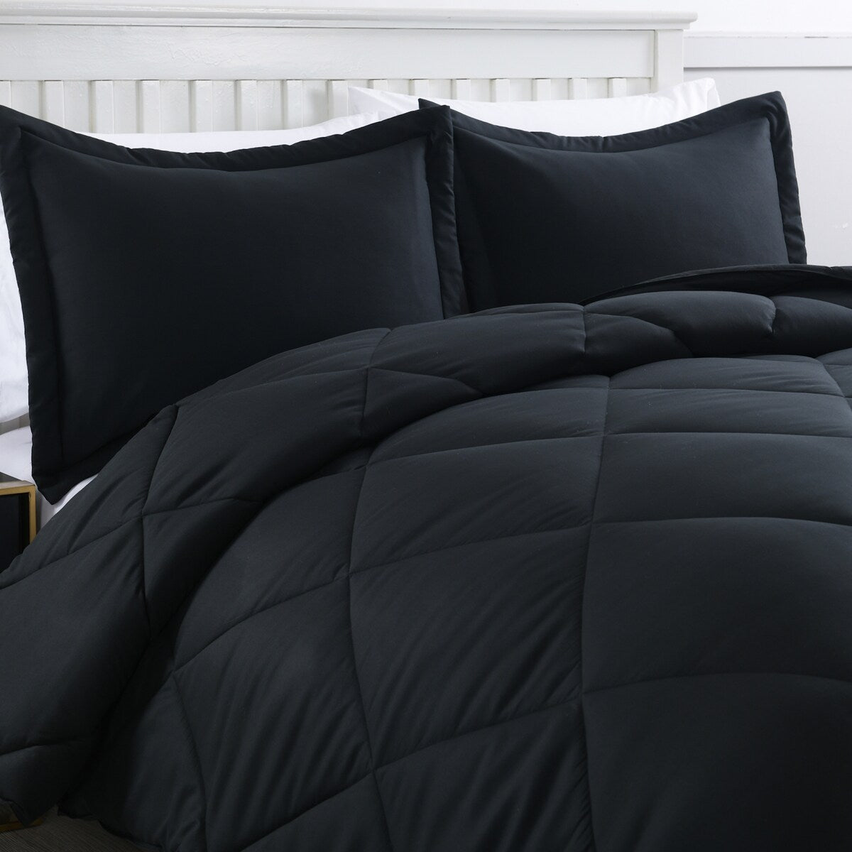 Stayclean Bacteria Inhibiting Diamond Stitch Comforter Set