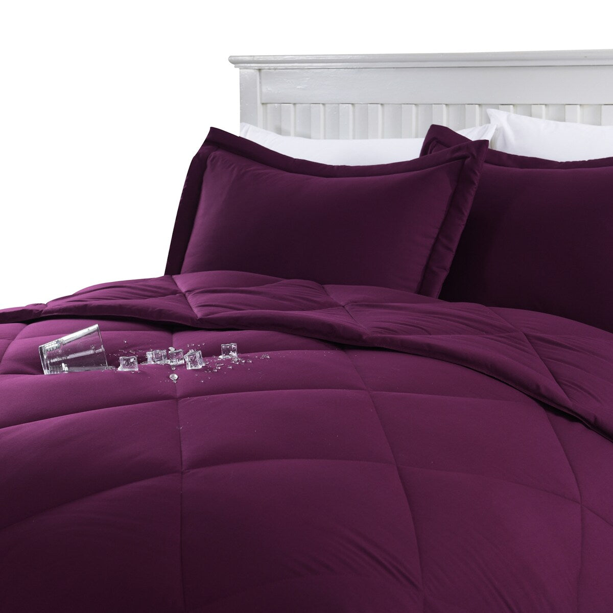 Stayclean Bacteria Inhibiting Diamond Stitch Comforter Set