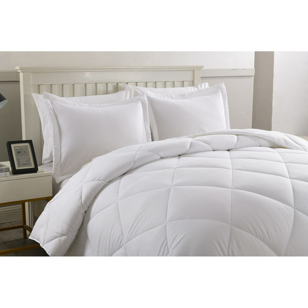 Stayclean Bacteria Inhibiting Diamond Stitch Comforter Set