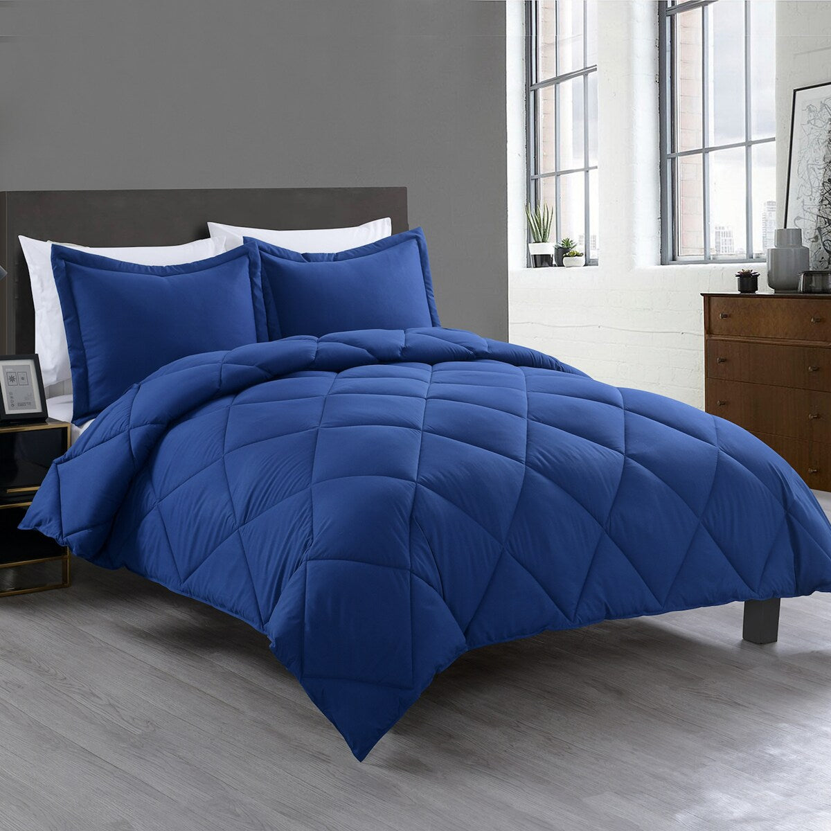 Stayclean Bacteria Inhibiting Diamond Stitch Comforter Set