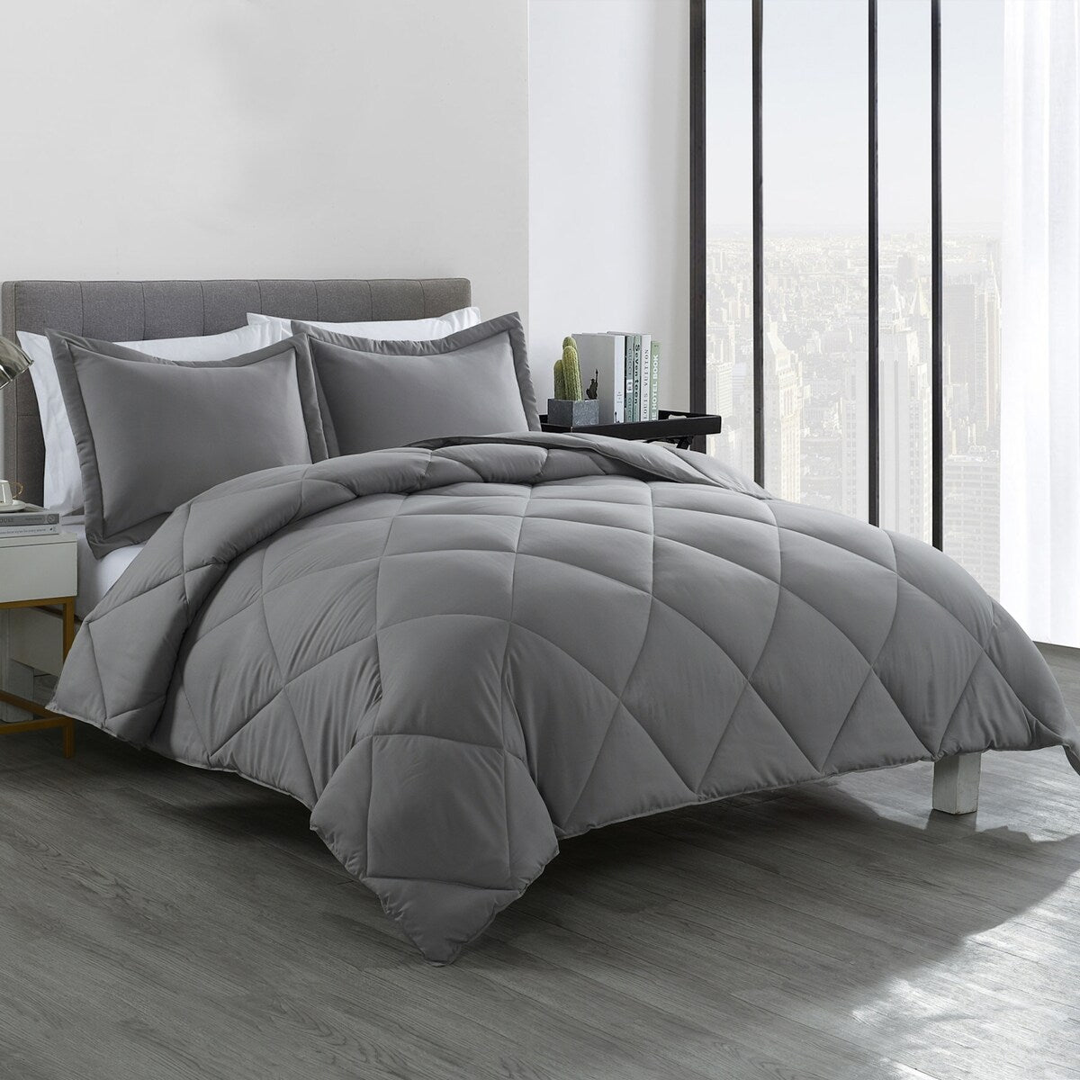 Stayclean Bacteria Inhibiting Diamond Stitch Comforter Set
