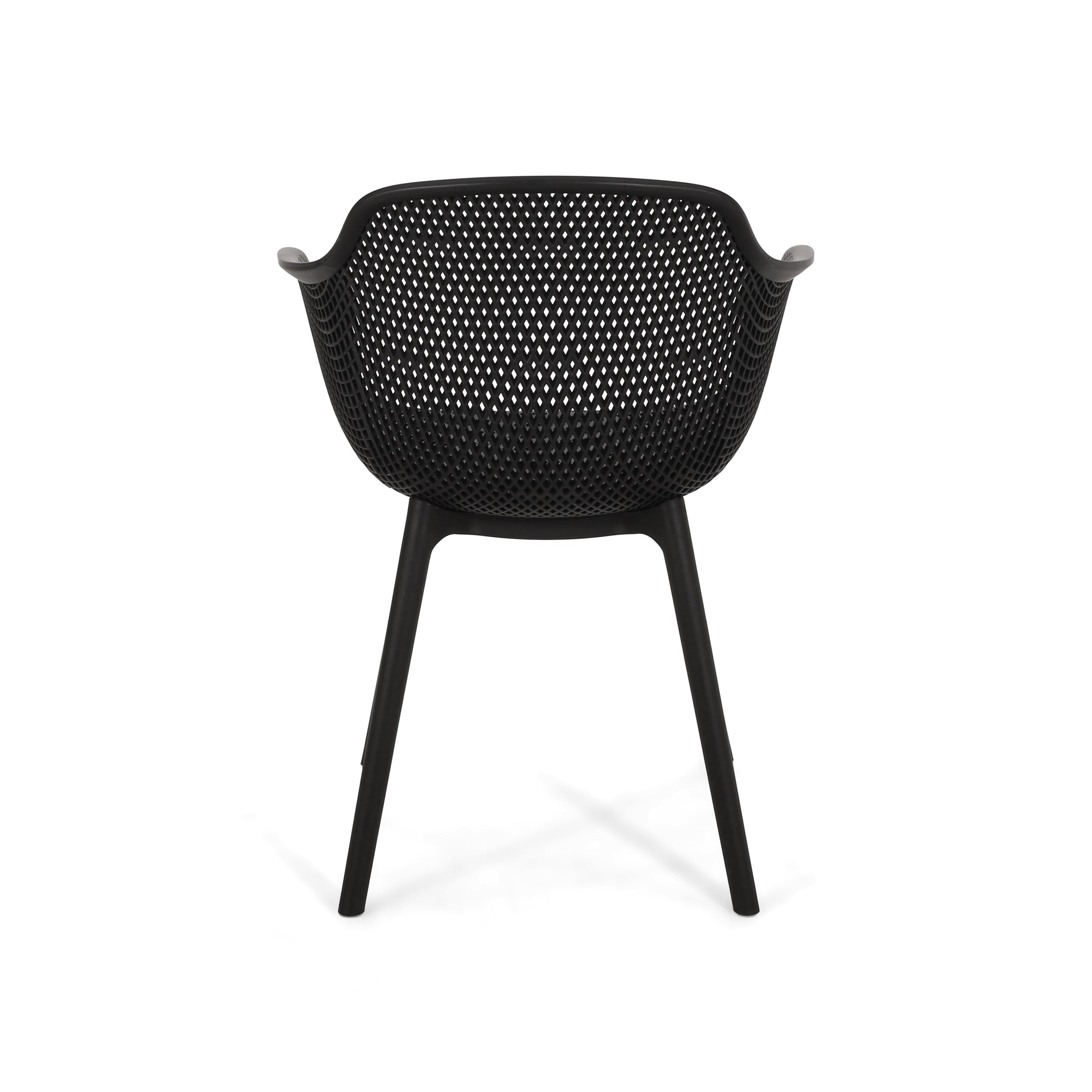 Lotus Outdoor Modern Dining Chairs Set of 4 by Christopher Knight Ho Overstock
