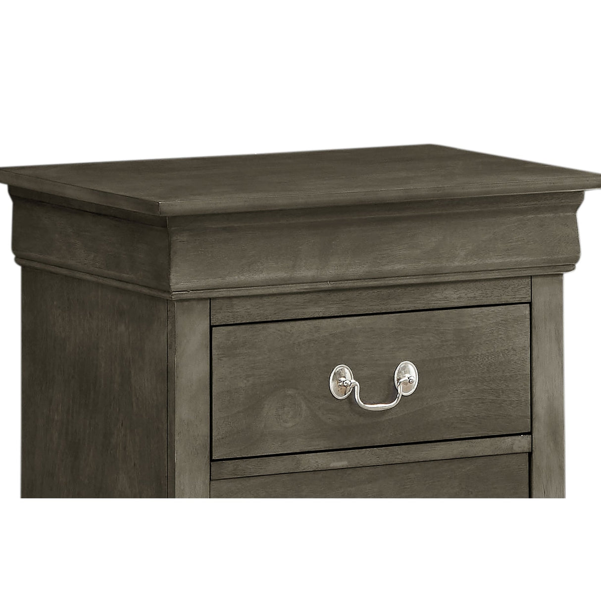 Louis Phillipe 2-drawer Wooden Nightstand
