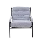 Lounge Recliner Chair, Club Chair with Metal Legs Moveable Cushion - 37"Wx27"Dx31.7"H