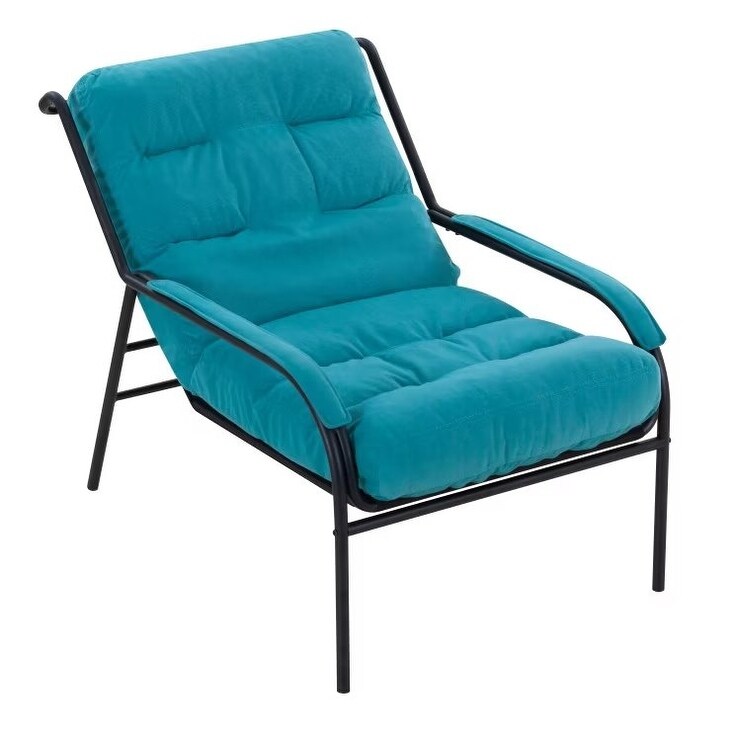 Lounge Recliner Chair, Club Chair with Metal Legs Moveable Cushion - 37"Wx27"Dx31.7"H
