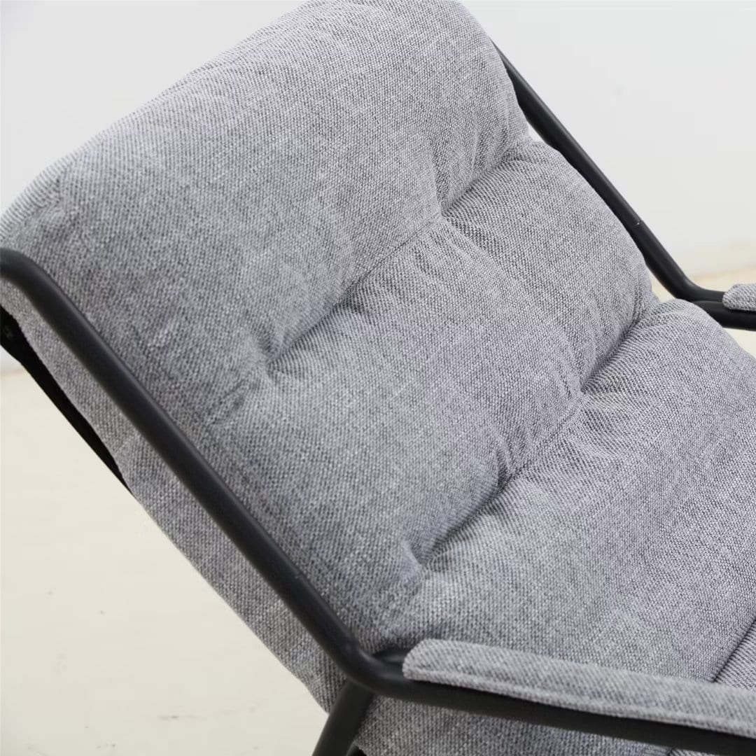 Lounge Recliner Chair, Club Chair with Metal Legs Moveable Cushion - 37"Wx27"Dx31.7"H