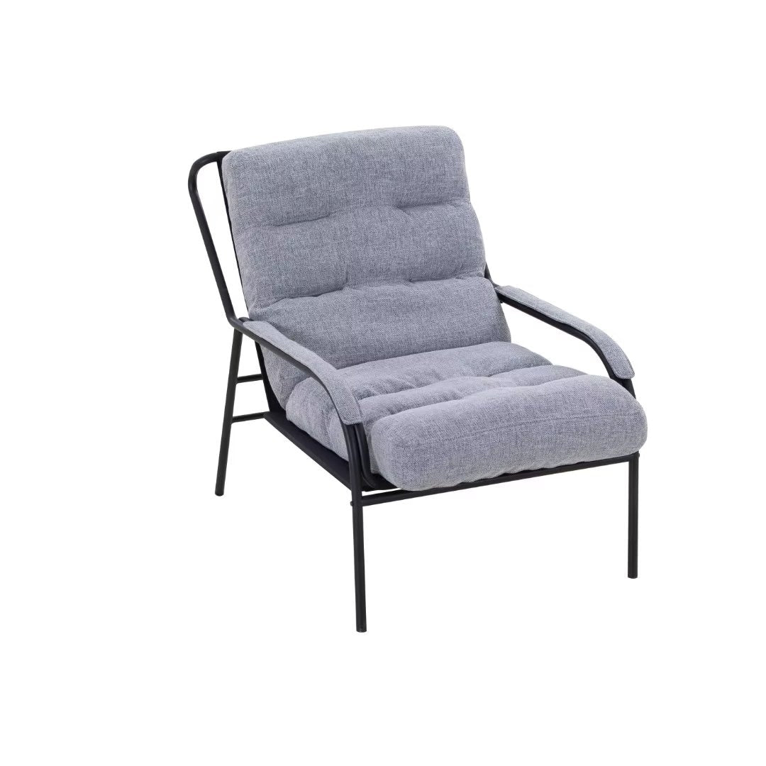 Lounge Recliner Chair, Club Chair with Metal Legs Moveable Cushion - 37"Wx27"Dx31.7"H