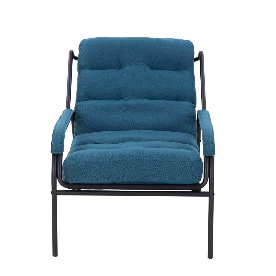 Lounge Recliner Chair, Club Chair with Metal Legs Moveable Cushion - 37"Wx27"Dx31.7"H