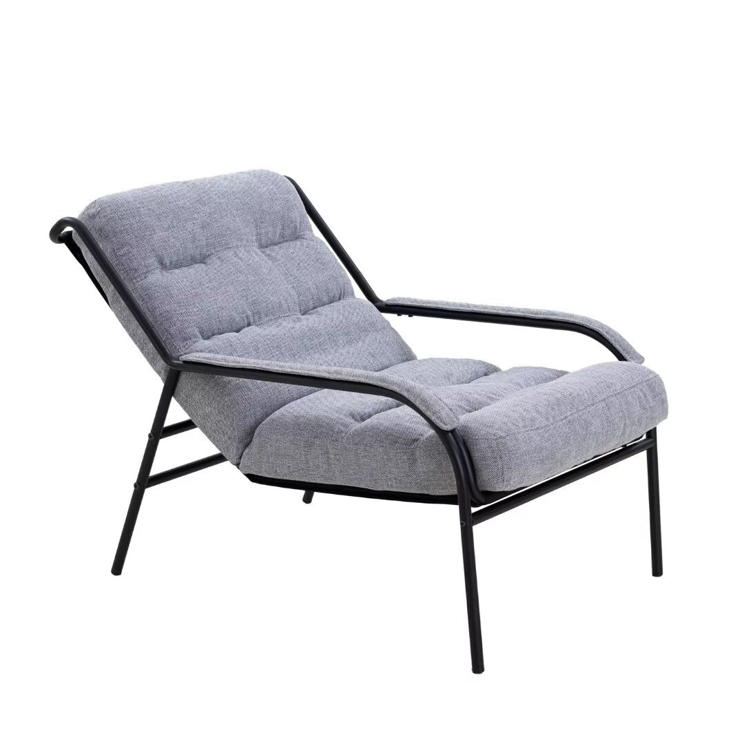 Lounge Recliner Chair, Club Chair with Metal Legs Moveable Cushion - 37"Wx27"Dx31.7"H