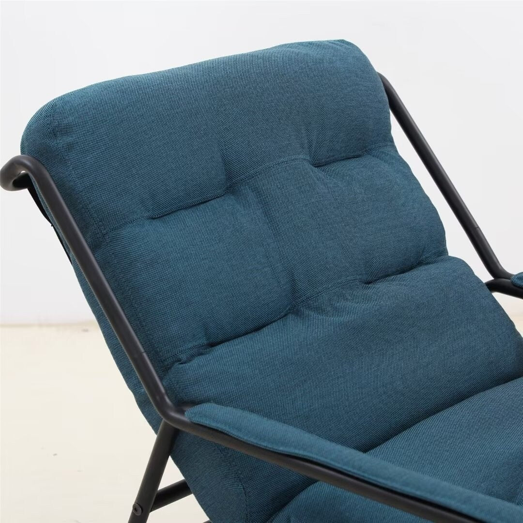 Lounge Recliner Chair, Club Chair with Metal Legs Moveable Cushion - 37"Wx27"Dx31.7"H