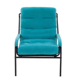 Lounge Recliner Chair, Club Chair with Metal Legs Moveable Cushion - 37"Wx27"Dx31.7"H