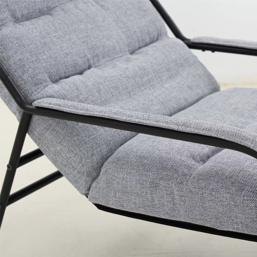 Lounge Recliner Chair, Club Chair with Metal Legs Moveable Cushion - 37"Wx27"Dx31.7"H