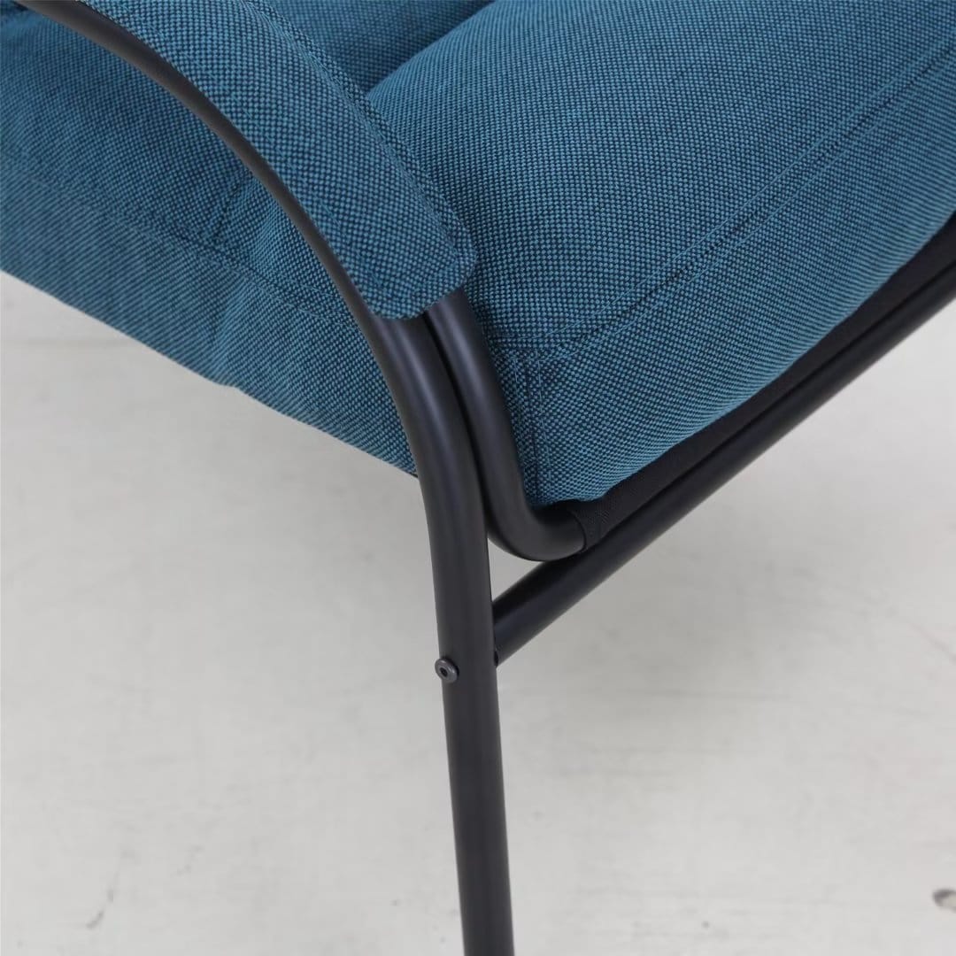 Lounge Recliner Chair, Club Chair with Metal Legs Moveable Cushion - 37"Wx27"Dx31.7"H